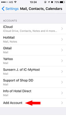 การตั้งค่า Email บน iPhone & iPad